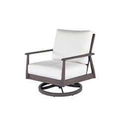 augusta club swivel rocker chestnut